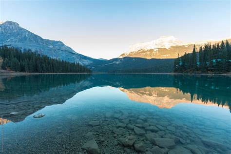 Mountains Reflected In A Clear Water Lake By Stocksy Contributor