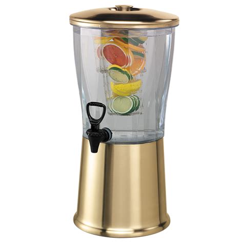 Gold 3 GAL Beverage Dispenser - Art Pancake Party & Wedding Rental
