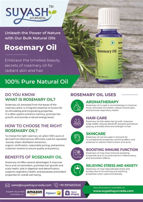 Rosemary Oil Suyash Ayurveda
