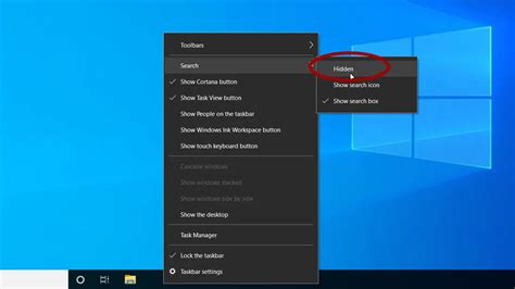 How To Remove Search Bar From Taskbar In Windows 10