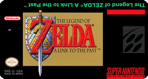 Super Nintendo Labels The Legend Of Zelda A Link To The Past Million