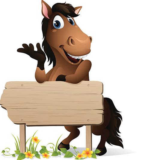 Best Smiling Horse Illustrations Royalty Free Vector Graphics And Clip