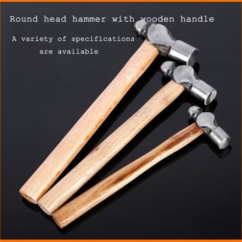Round Head Hammer Wooden Handle Hammer Household Hand Hammer Small