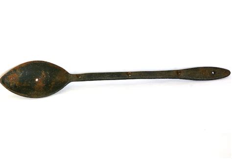 Clearance Sale Rusty Cast Iron Spoon For Hanging