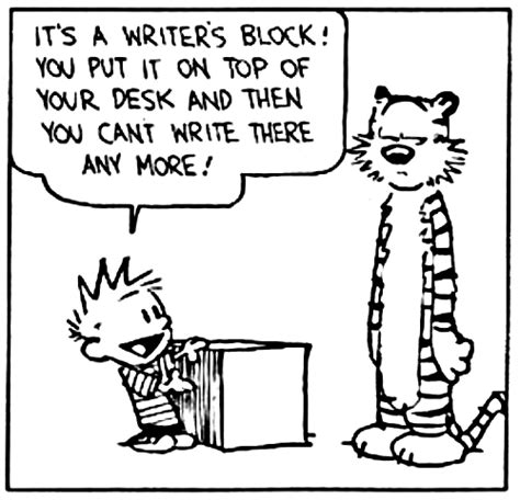 Writers Block Calvin And Hobbes Biblioklept
