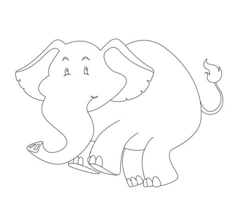 3 Free Printable Elephant Outline Drawings Freebie Finding Mom