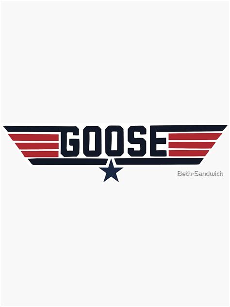Top Gun Goose Sticker For Sale By Beth Sandwich Redbubble