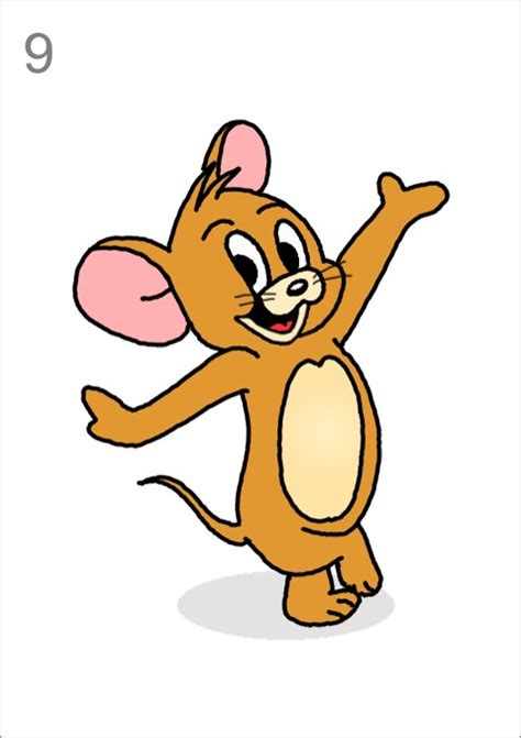 How To Draw Jerry Mouse Step By Step Easy Drawing Guides Drawing Howtos