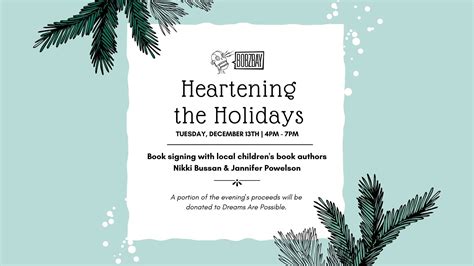 Heartening the Holidays - Book Signing with Children's Book Authors ...