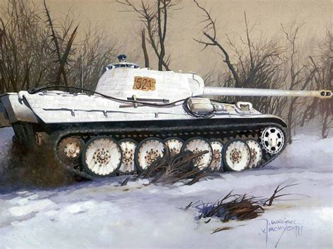 Panther Snow Camo Panther Tank Tiger Tank Military Drawings