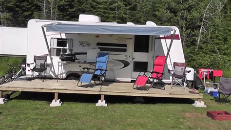 How To Build A Moveable Rv Deck Youtube