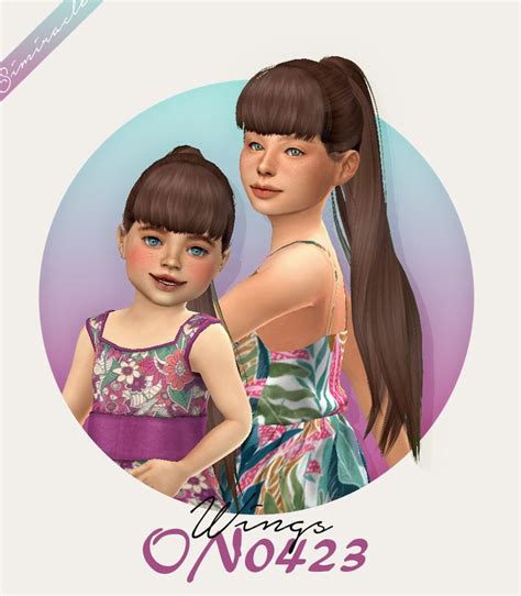 Simiracle Wings On0423 Hair Retextured Sims 4 Hairs Sims 4 Toddler