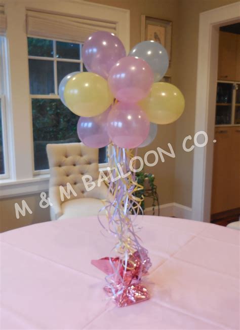 Pin By M And M Balloon Co On Balloon Centerpieces Balloon Bouquet Centerpiece Balloon