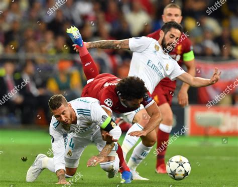 Real Madrids Sergio Ramos L Mohamed Editorial Stock Photo Stock Image