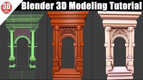 Blender Arch Modeling Tutorial 30 Youtube