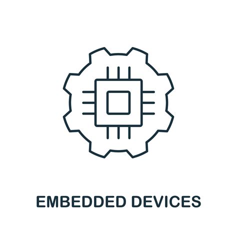 Embedded Devices Icon From Iot Collection Simple Line Embedded Devices