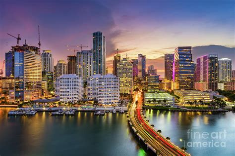 Miami Florida Skyline Photograph By Seanpavonephoto