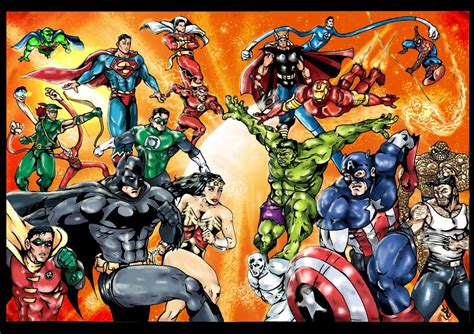 Free Download Marvel Vs Dc Comics Wallpaper Of Marvel Vs Dc For Fans Of
