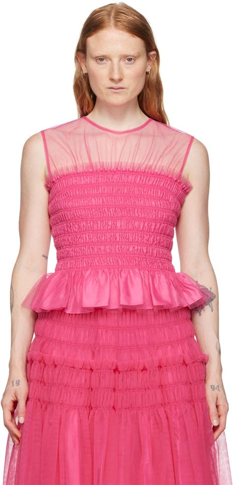 Molly Goddard Pink Georgie Camisole Ssense Canada