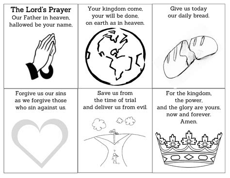 Lord's Prayer coloring activity  Concordia Lutheran Church Chicago
