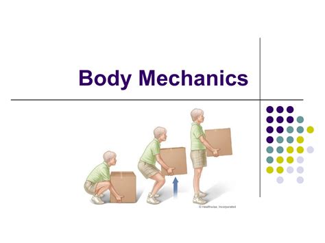 What can body mechanics facilitate? Proper Body Mechanics