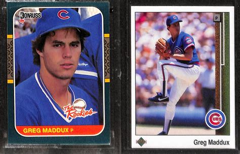 Didn't see any and was pumped about todays mail day that finally got my hands on this one Lot Detail - Lot of (55) Greg Maddux Cards, Inc. Rookies