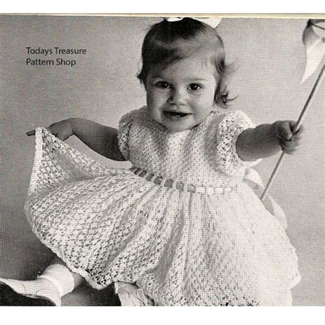 Lacy Crochet Baby Dress Pdf Pattern