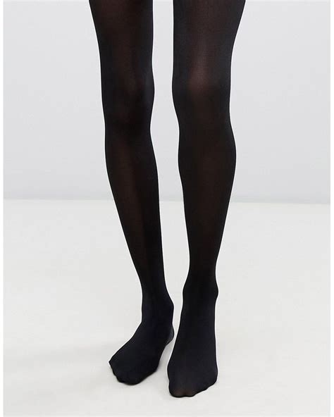 Jonathan Aston Lace 100 Denier Gloss Opaque Tights In Black Lyst