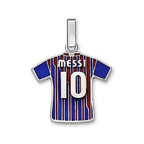 Camiseta escudo F.C. Barcelona Plata de ley Messi n10 [6946]