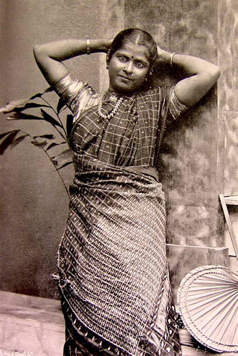 Portrait Of Beautiful Tamil Women Ceylon