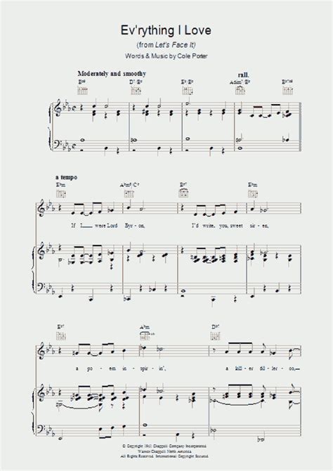 Evrything I Love Piano Sheet Music Onlinepianist