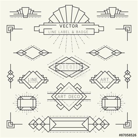 Art Deco Vector Shapes At Collection Of Art Deco