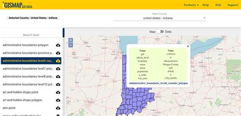 Download Indiana Counties Gis Data United States