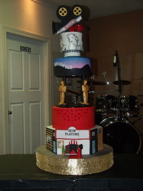 Rebekahs Old Hollywood Sweet 16 Cake