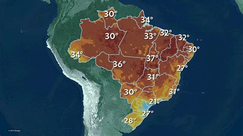 Previsão Do Tempo Para Terça Feira 08102019 Brasil Previsão Do