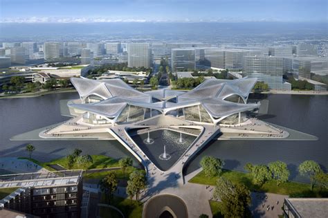 Zhuhai Jinwan Civic Art Centre By Zaha Hadid Architects Mooool