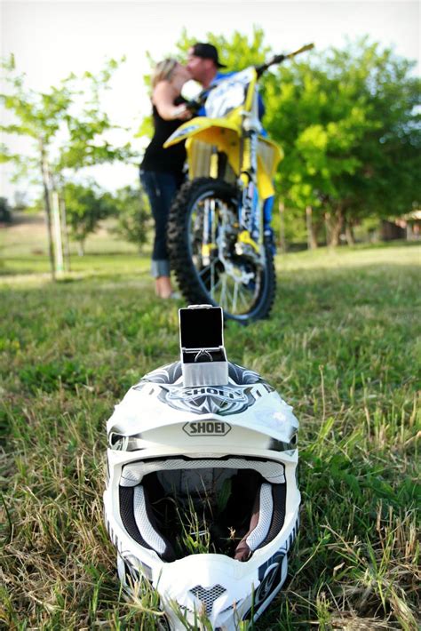 Impressive wedding photography secrets and ideas. Dirt Bike Theme picture of the ring and couple by Desirae ...