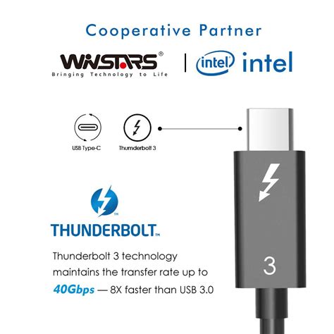 Winstars Intel Approval Thunderbolt 3 Speed Up To 40gbps Nvme Ssd