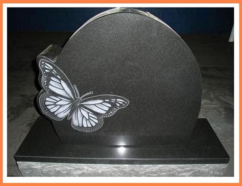 Cemetery Monuments Butterfly Design Custom Headstone Cemetery
