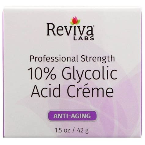 ไกลโคลิค ผิวขาวใส Reviva Labs 10 Glycolic Acid Cream Anti Aging 15