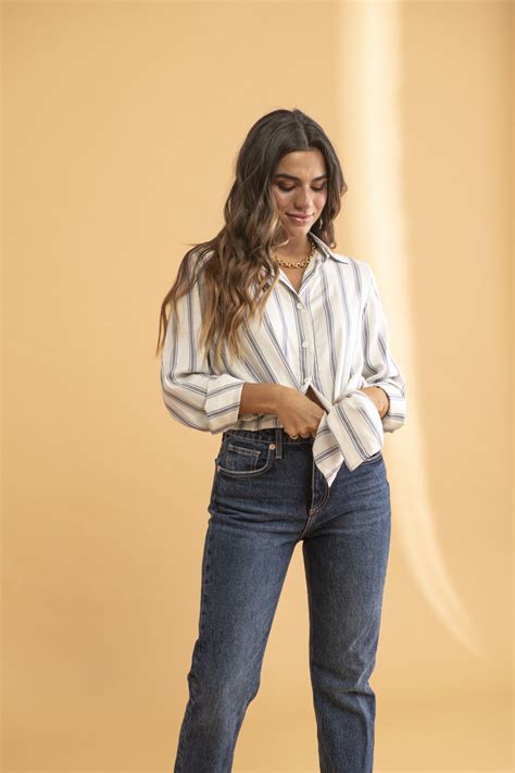 Susana Shirt With Vertical Stripes Oh Monday