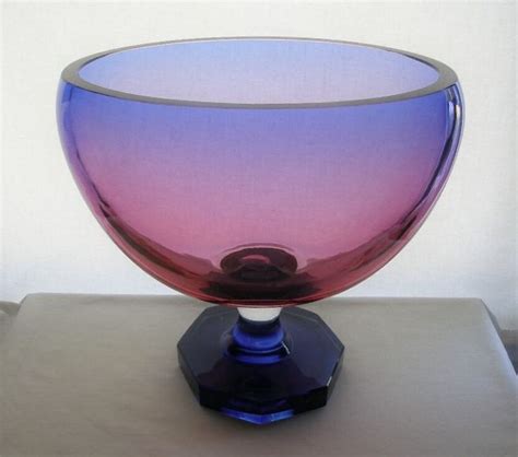 Powerful Museum Quality Moser Glass Vase Or Bowl Outstanding 12 Lbs Big Treasure Moser
