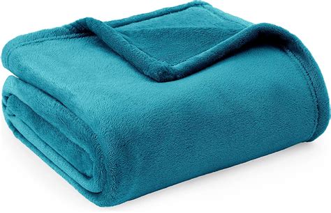 Bedsure Fleece Blankets Twin Size Blanket For Couch Teal Blankets