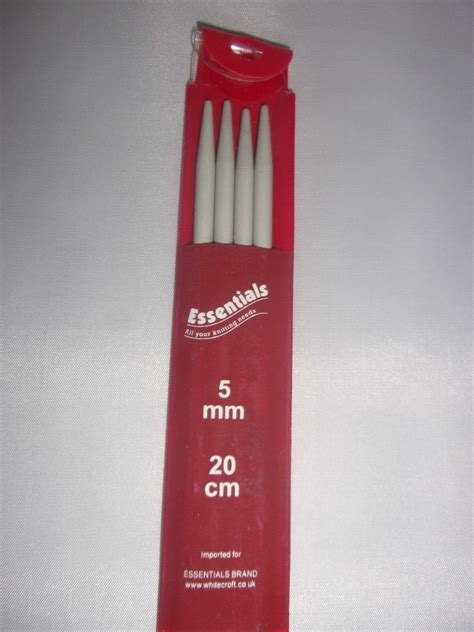 Double Pointed Knitting Pin Whitecroft Essentials Knitting Needle