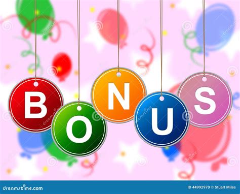Reward Bonus Represents For Free And Bundle Stock Illustration