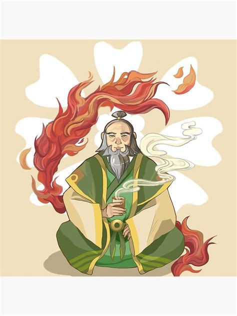 Iroh Dragon Of The West Poster By Megan Phillips Avatar The Last