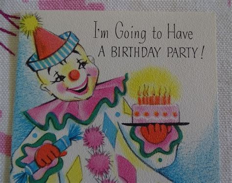 Unused Clown Party Invitations S Kid S Circus Etsy