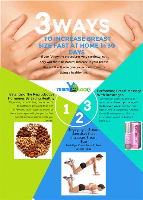 Ways To Increase Breast Size At Home In Days Yummylooks