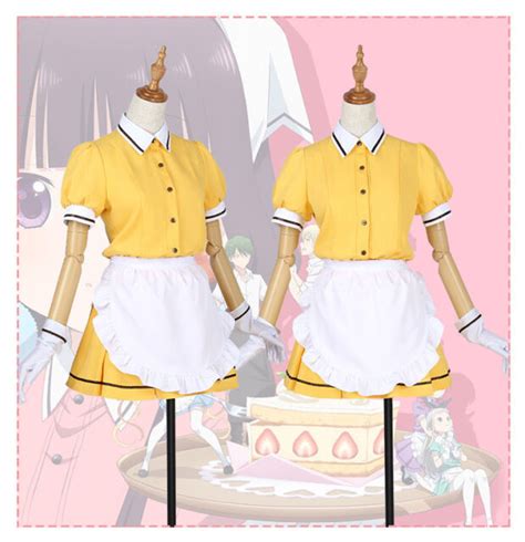 Anime Blend S Maika Sakuranomiya Kaho Hinata Cosplay Maid Dress Outfit