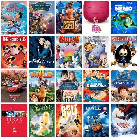 6 Disney Animated Movie Posters Walt Disney Movies Di
